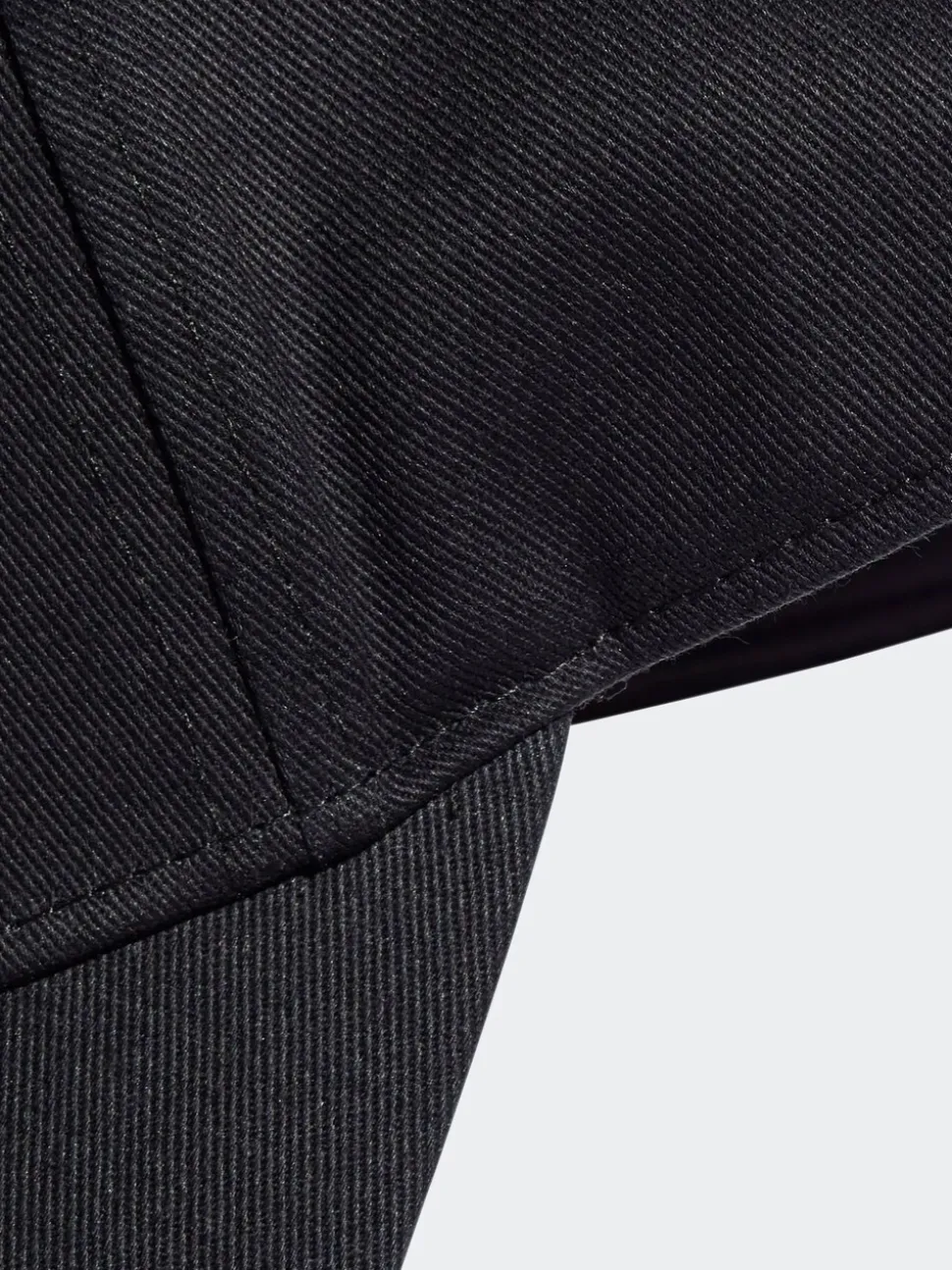 adidas Black 3 Stripe 100% Cotton Baseball Cap