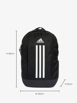 adidas Black 3 Stripe Backpack