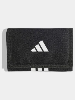 adidas Black 3 Stripe Wallet