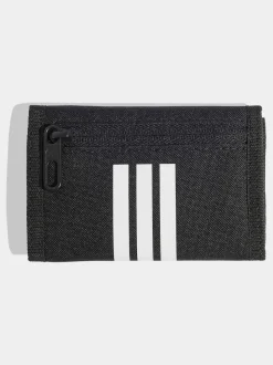 adidas Black 3 Stripe Wallet