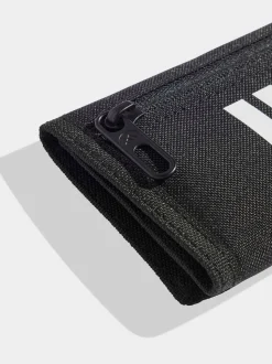 adidas Black 3 Stripe Wallet