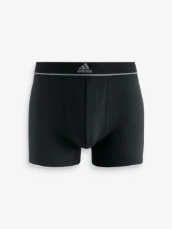 adidas Black Active Micro Flex Boxers 3 Pack