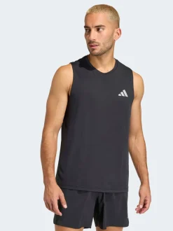 adidas Black Adi365 Running Essentials Tank Vest