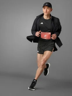 adidas Black Adizero Essentials Running Split Shorts
