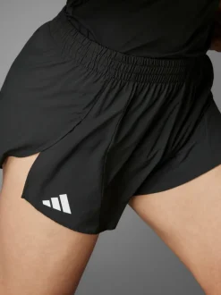 adidas Black Adizero Essentials Running Split Shorts