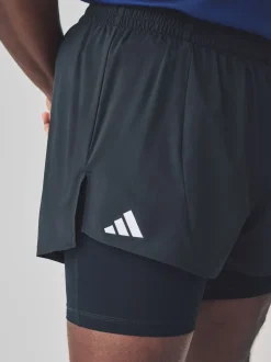 adidas Black Adizero Essential Running Shorts