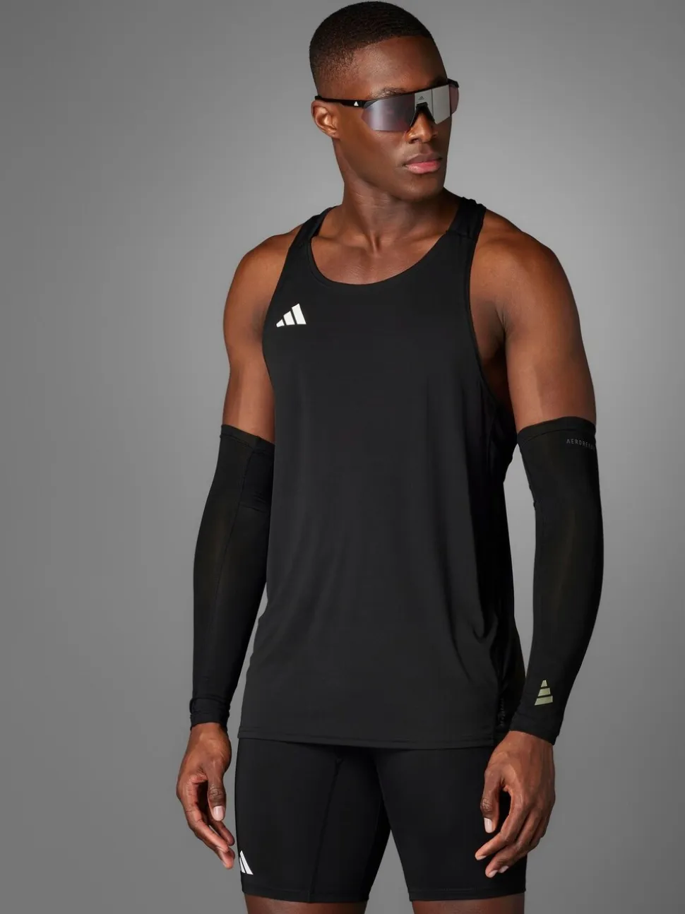 adidas Black Adizero Essentials Running Tank Top