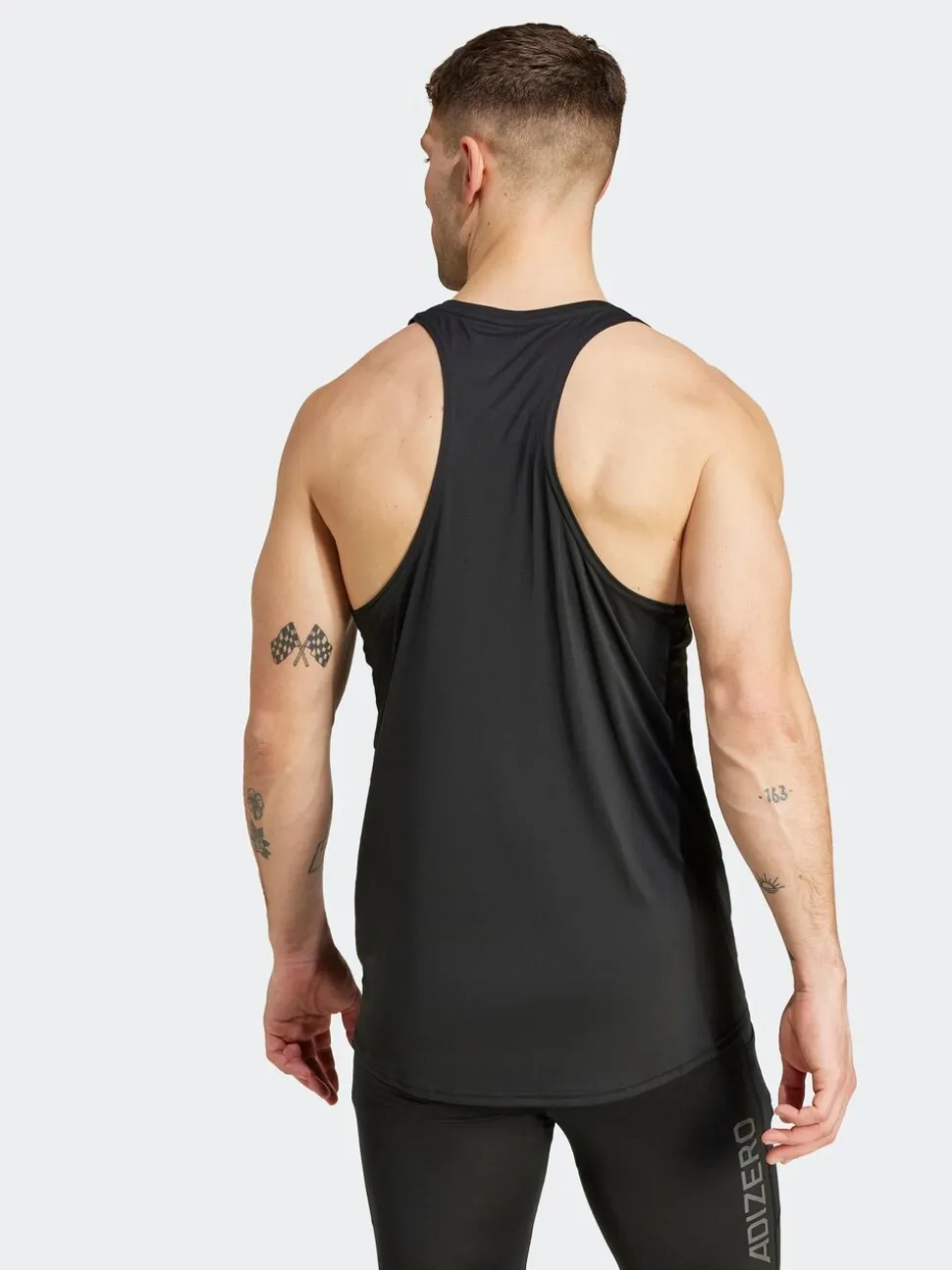adidas Black Adizero Essentials Running Tank Top