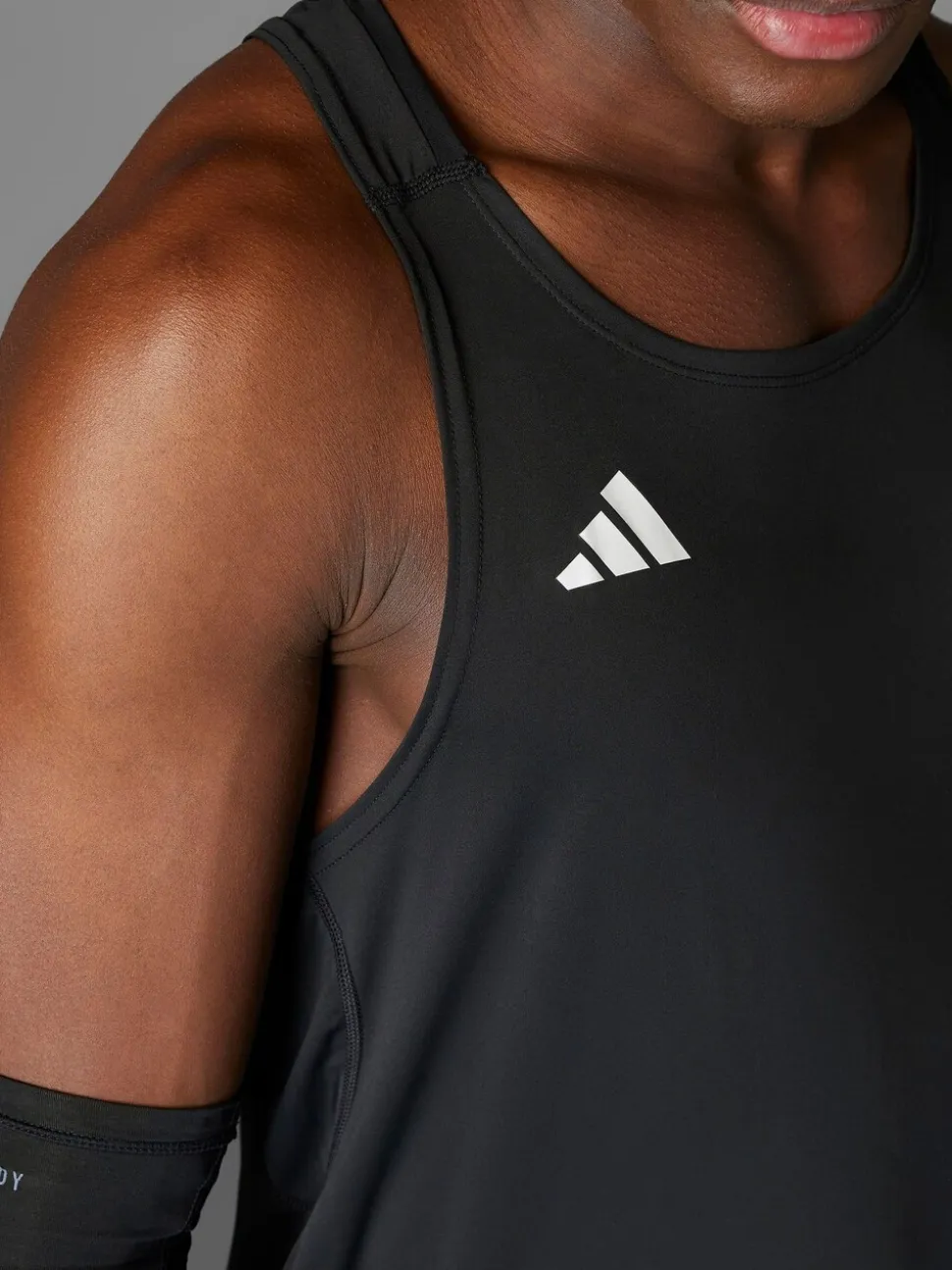 adidas Black Adizero Essentials Running Tank Top