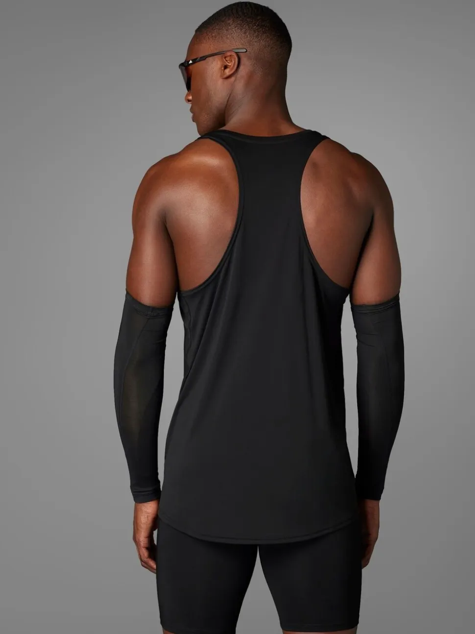 adidas Black Adizero Essentials Running Tank Top