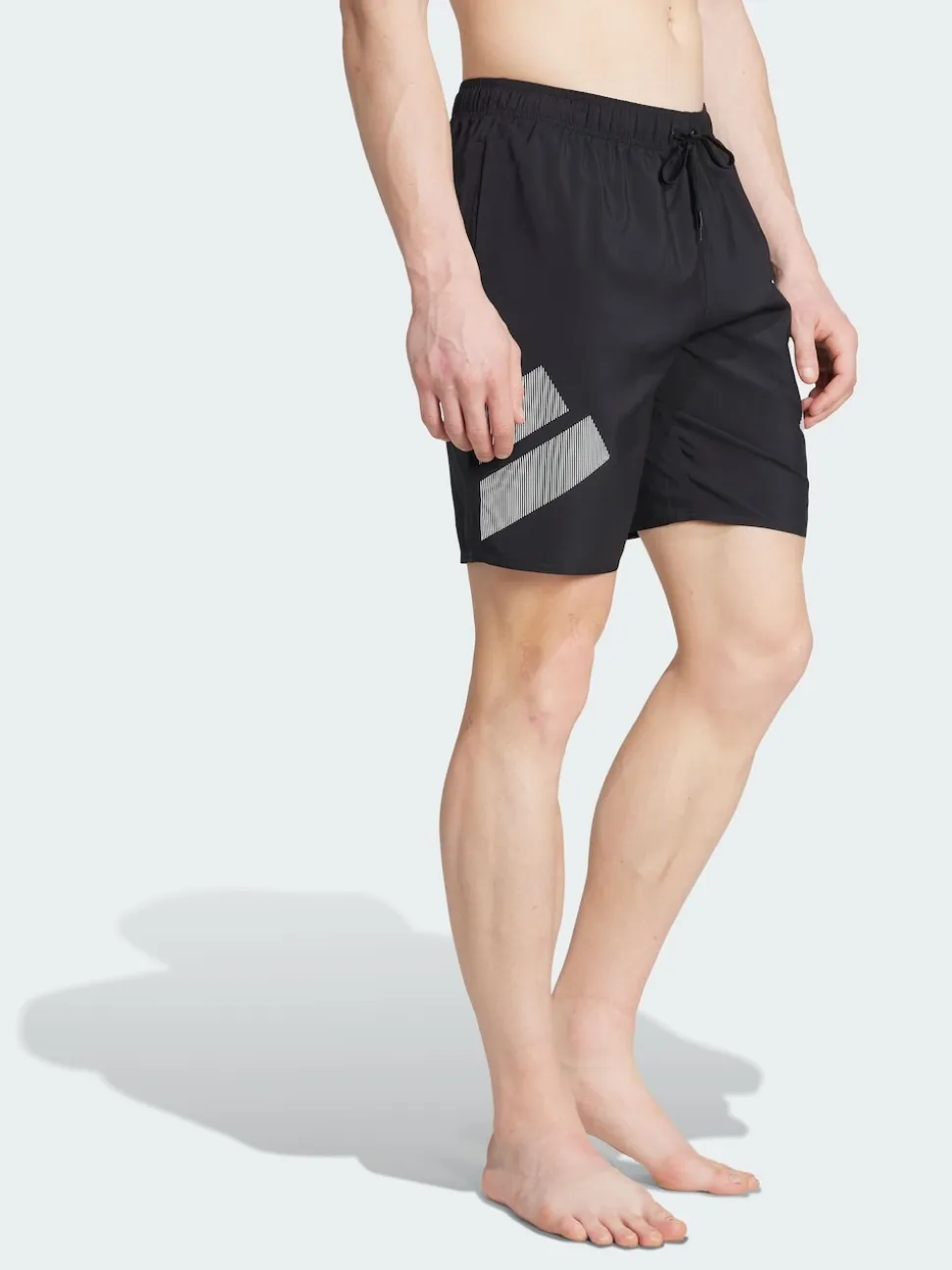 adidas Black Big Bars Shorts 8-Inch