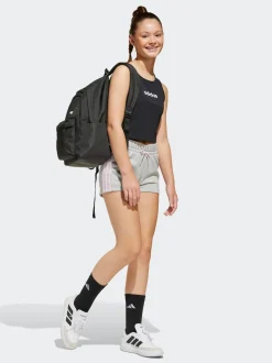 adidas Black Chrome Classic 3 Bar Logo Backpack