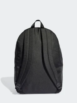 adidas Black Chrome Classic 3 Bar Logo Backpack