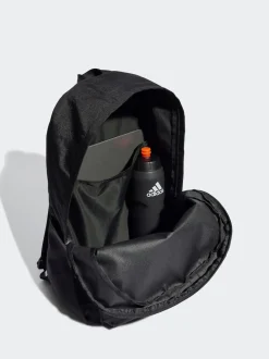 adidas Black Chrome Classic 3 Bar Logo Backpack