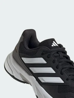 adidas Black CourtJam Control 3 Clay Tennis Shoes