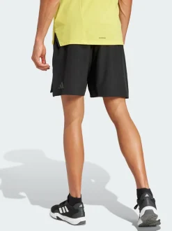 adidas Black Designed-for-Training 3-Stripes Shorts