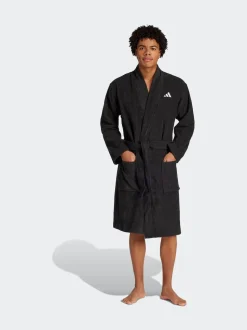 adidas Black Dressing Gown