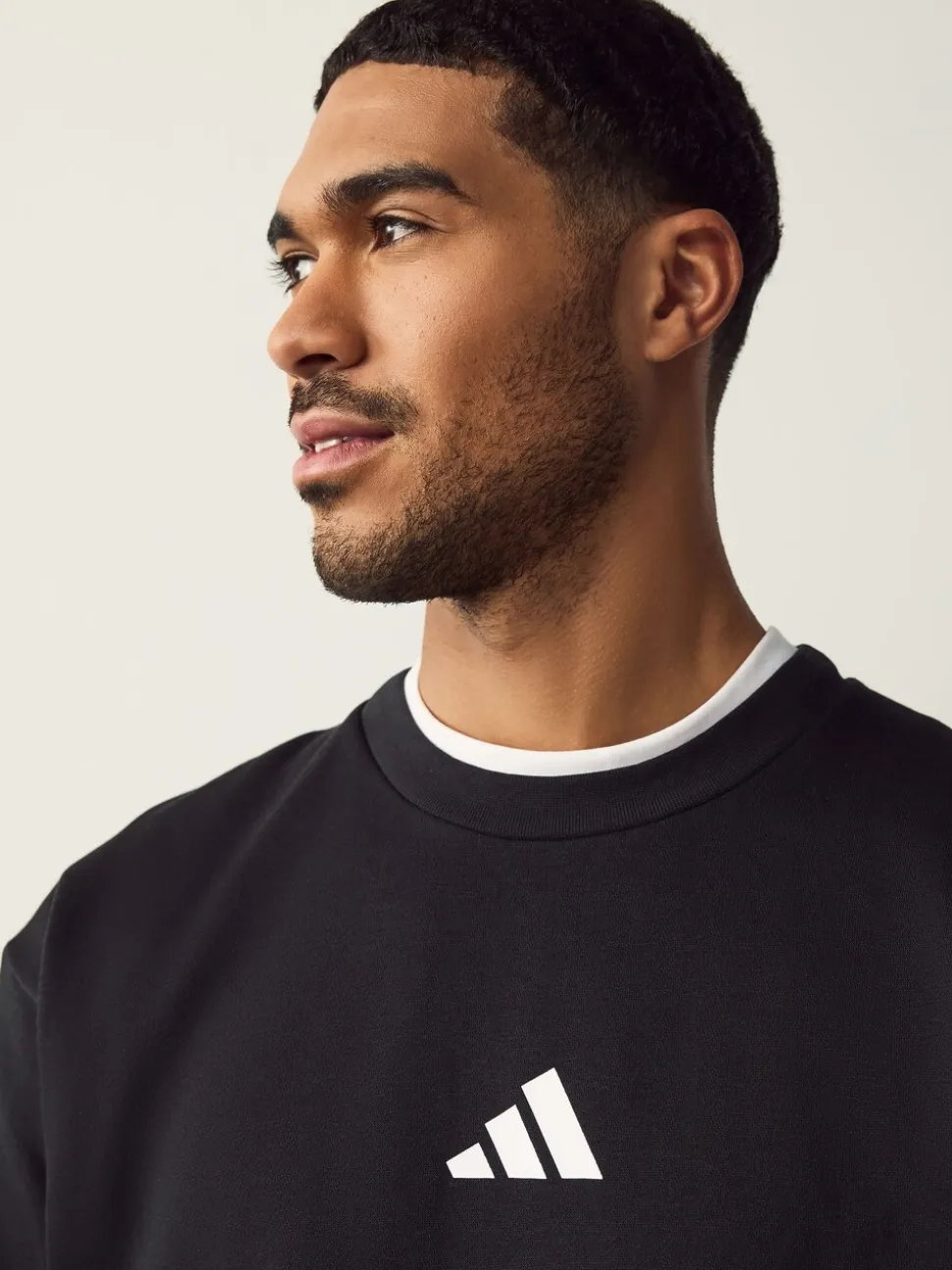 adidas Black Essentials Feelcozy Fleece Sweatshirt