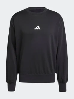 adidas Black Essentials Feelcozy Fleece Sweatshirt