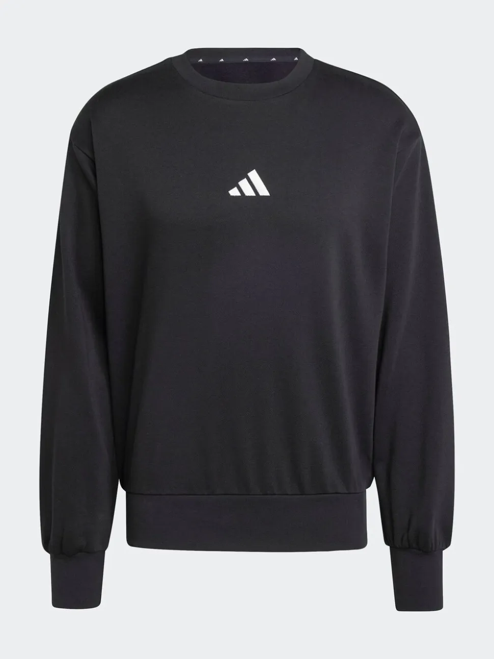 adidas Black Essentials Feelcozy Fleece Sweatshirt