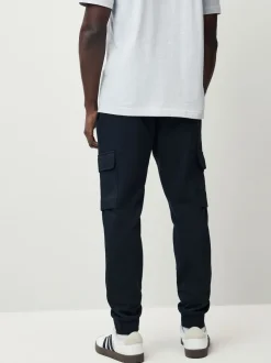 adidas Black Essentials Feelcosy Fleece Cargo Joggers