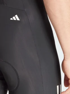 adidas Black Essentials 3-Stripes Padded Cycling Bib Shorts