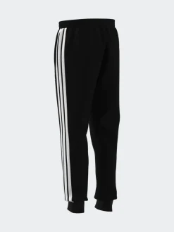 adidas Black Essentials 3-Stripes Fleece Joggers