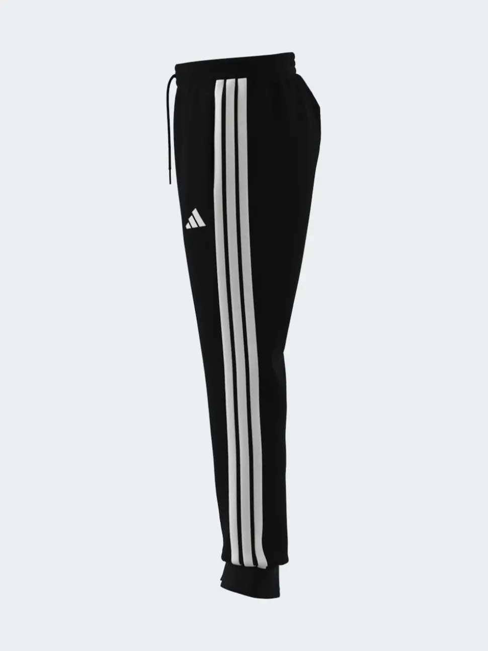 adidas Black Essentials 3-Stripes Fleece Joggers