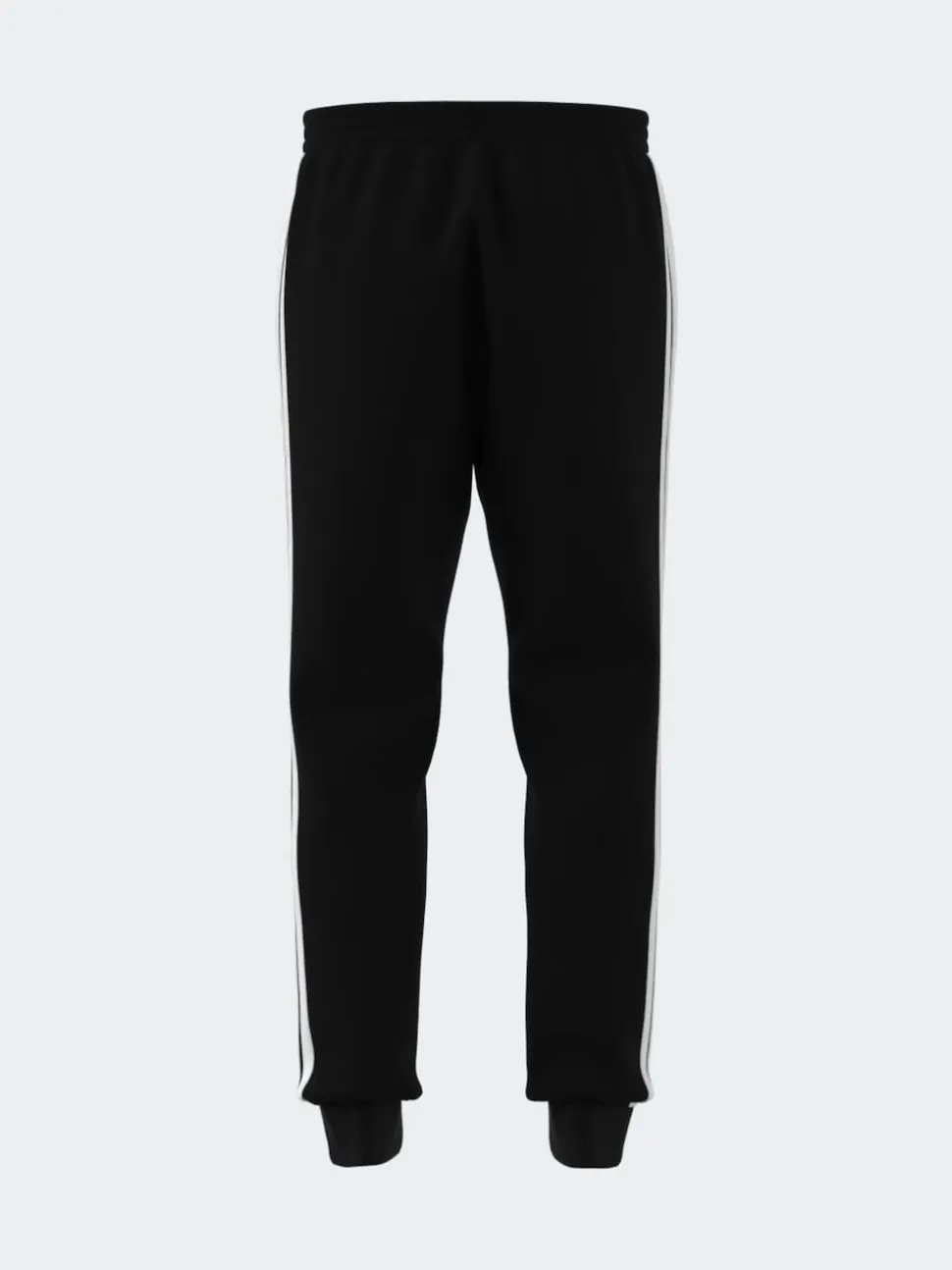 adidas Black Essentials 3-Stripes Fleece Joggers