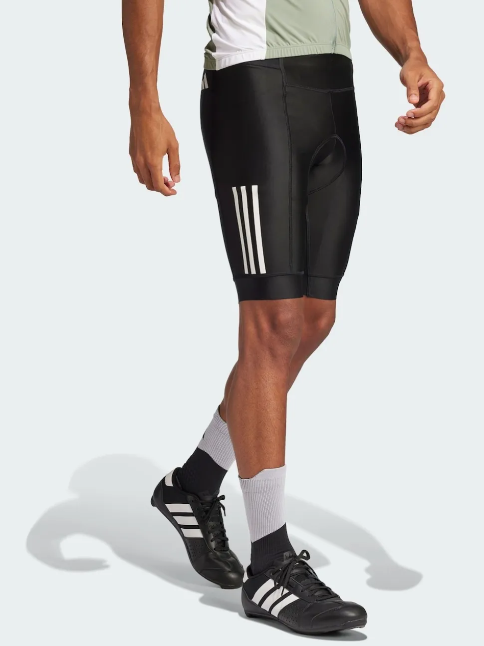 adidas Black Essentials 3-Stripes Padded Cycling Shorts