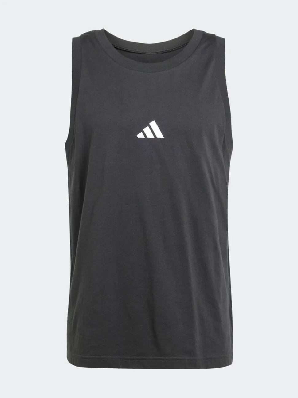 adidas Black Essentials Small Logo 100% Cotton Tank Top