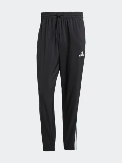adidas Black Essentials 3-Stripes Woven Joggers