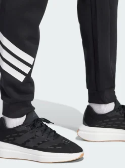 adidas Black Future Icons 3 Stripes Tracksuit Bottoms