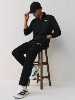 adidas Black Ground Linear Tracksuit