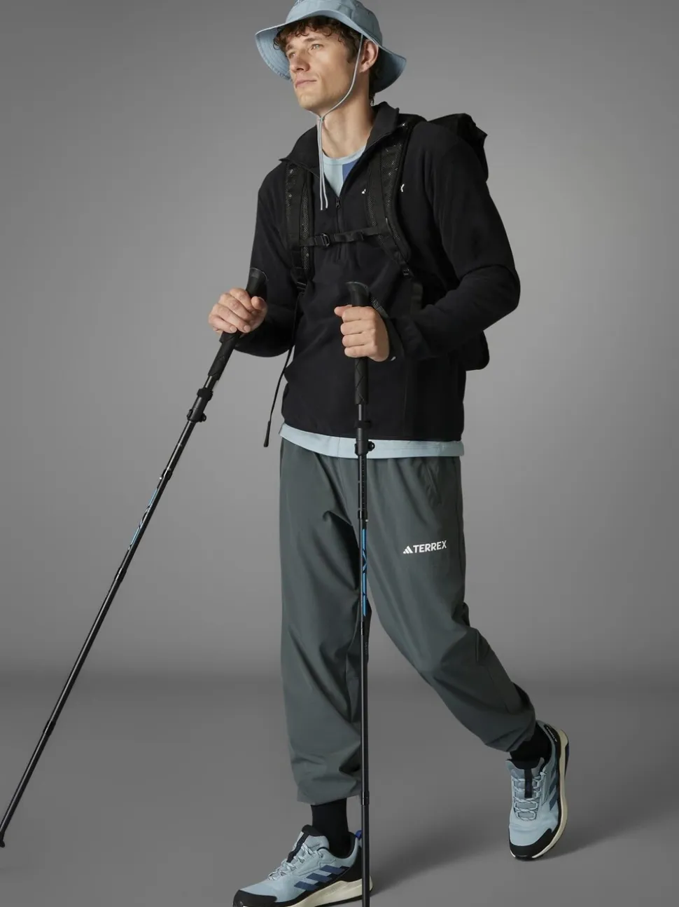 adidas Black Multi Essentials 1/2 Zip Fleece Jacket