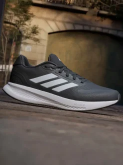 adidas Black Runfalcon 5 Wide Running Shoes