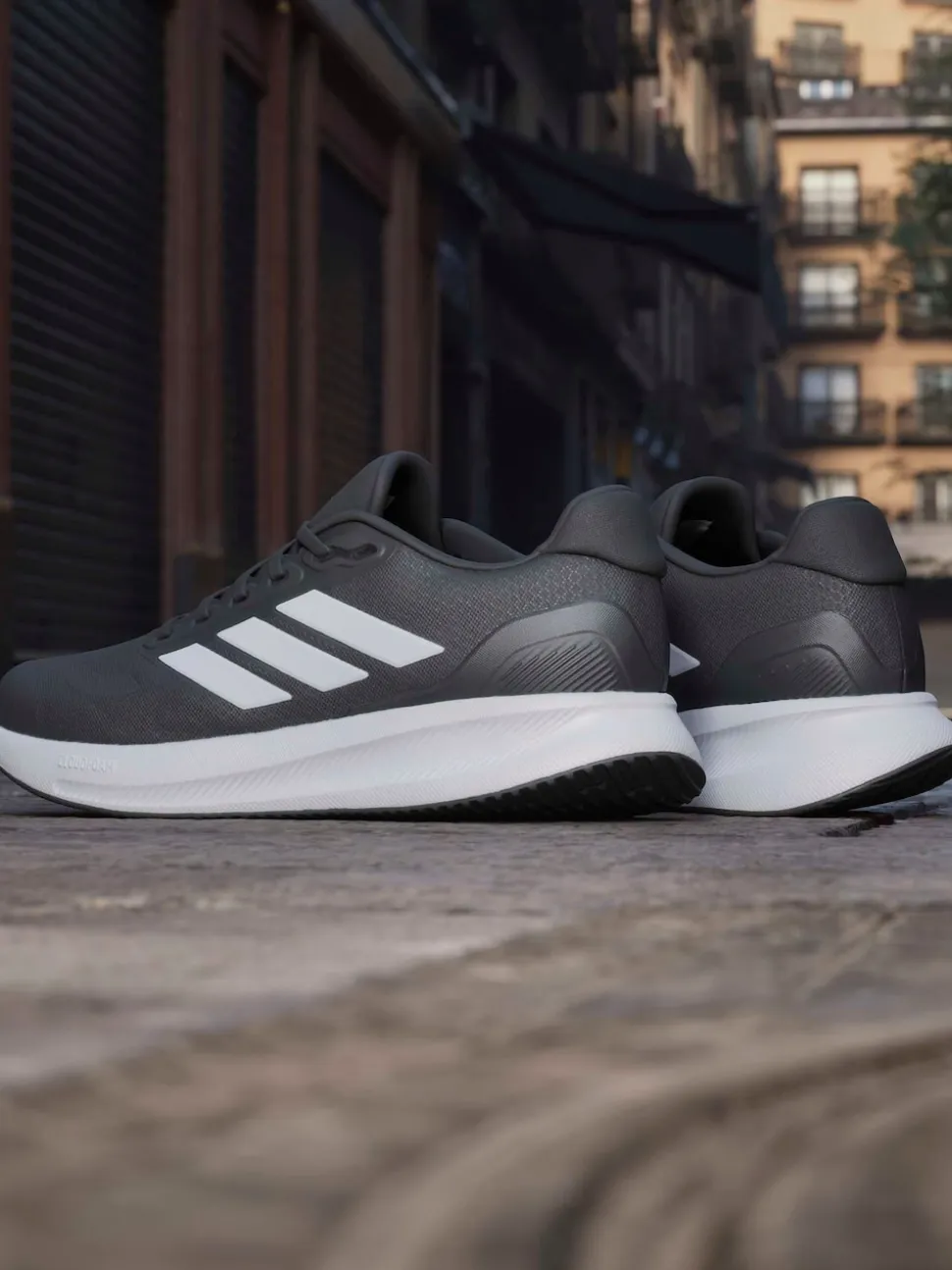 adidas Black Runfalcon 5 Wide Running Shoes
