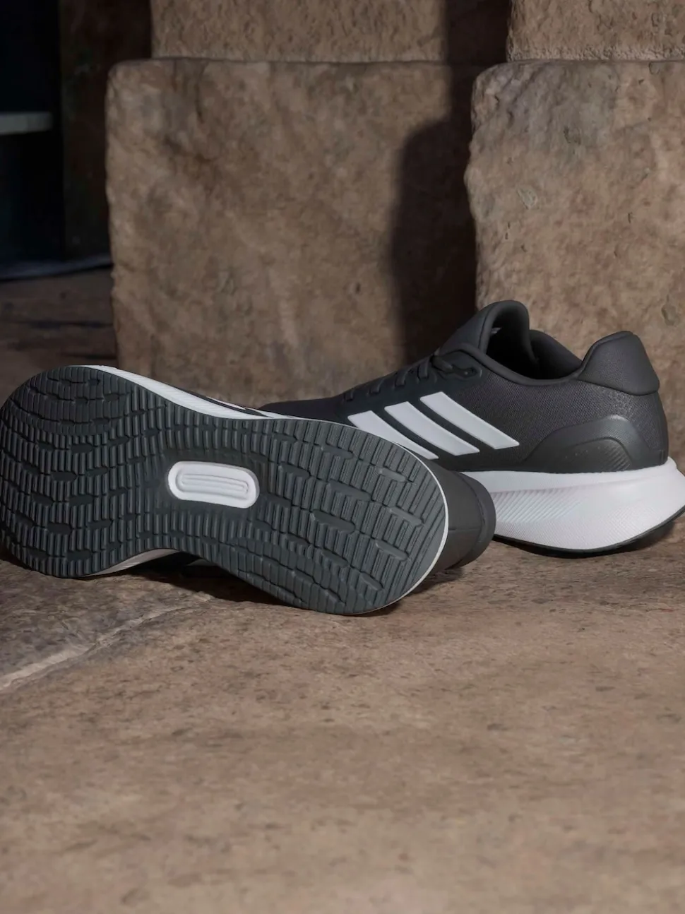 adidas Black Runfalcon 5 Wide Running Shoes