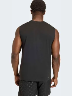 adidas Black Short Sleeve Training Vest