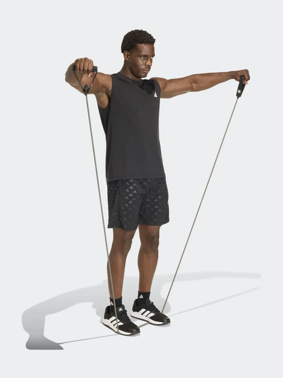 adidas Black Short Sleeve Training Vest