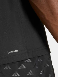 adidas Black Short Sleeve Training Vest
