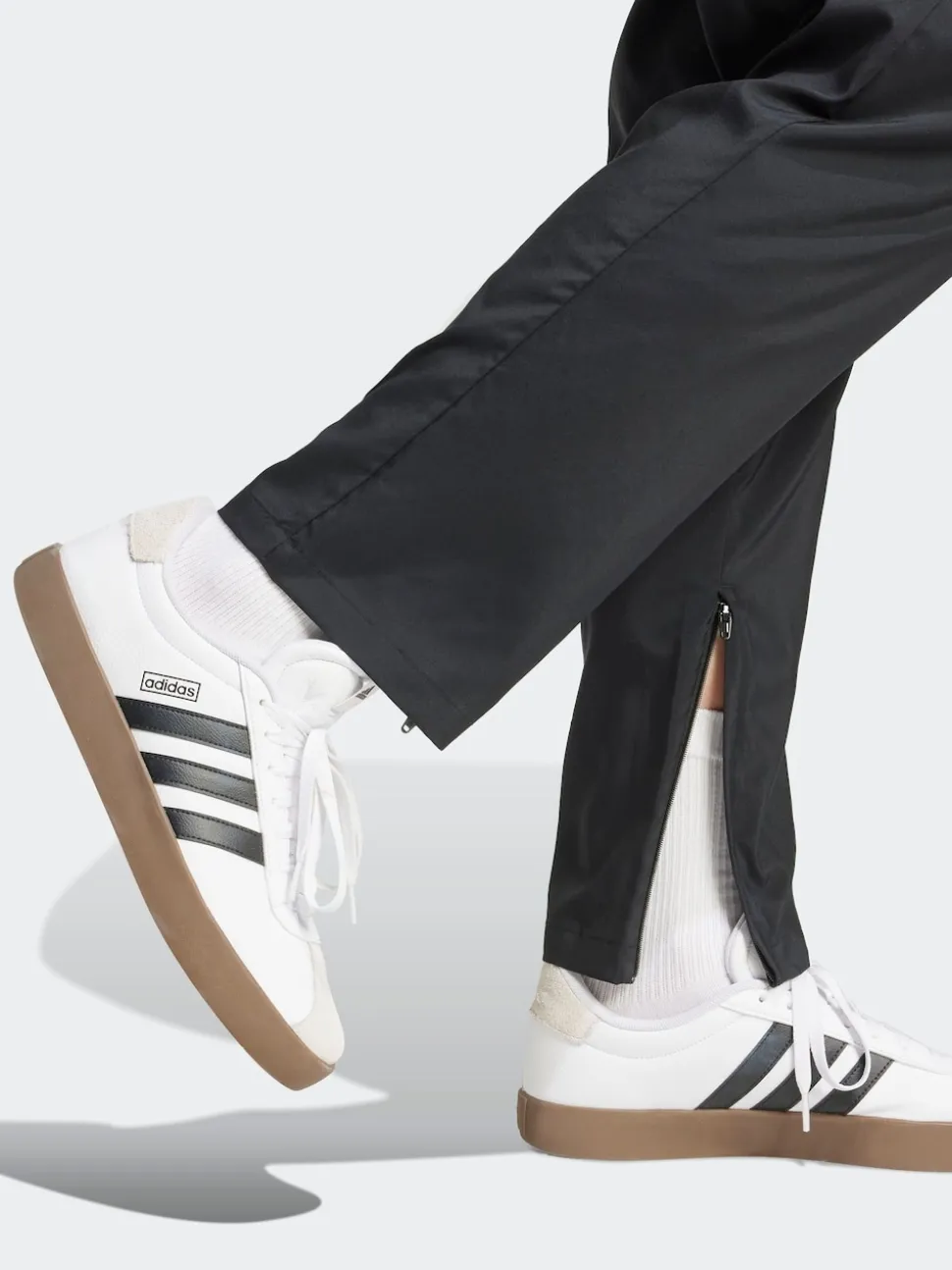 adidas Black Small Essentials Logo Open-Hem Stanford Tracksuit Bottoms