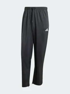 adidas Black Small Essentials Logo Open-Hem Stanford Tracksuit Bottoms