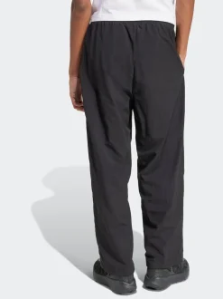 adidas Black Small Essential Logo Woven Open Hem Joggers