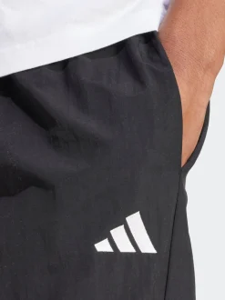 adidas Black Small Essential Logo Woven Open Hem Joggers