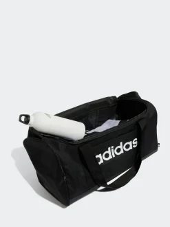 adidas Black Small Linear Duffel Bag