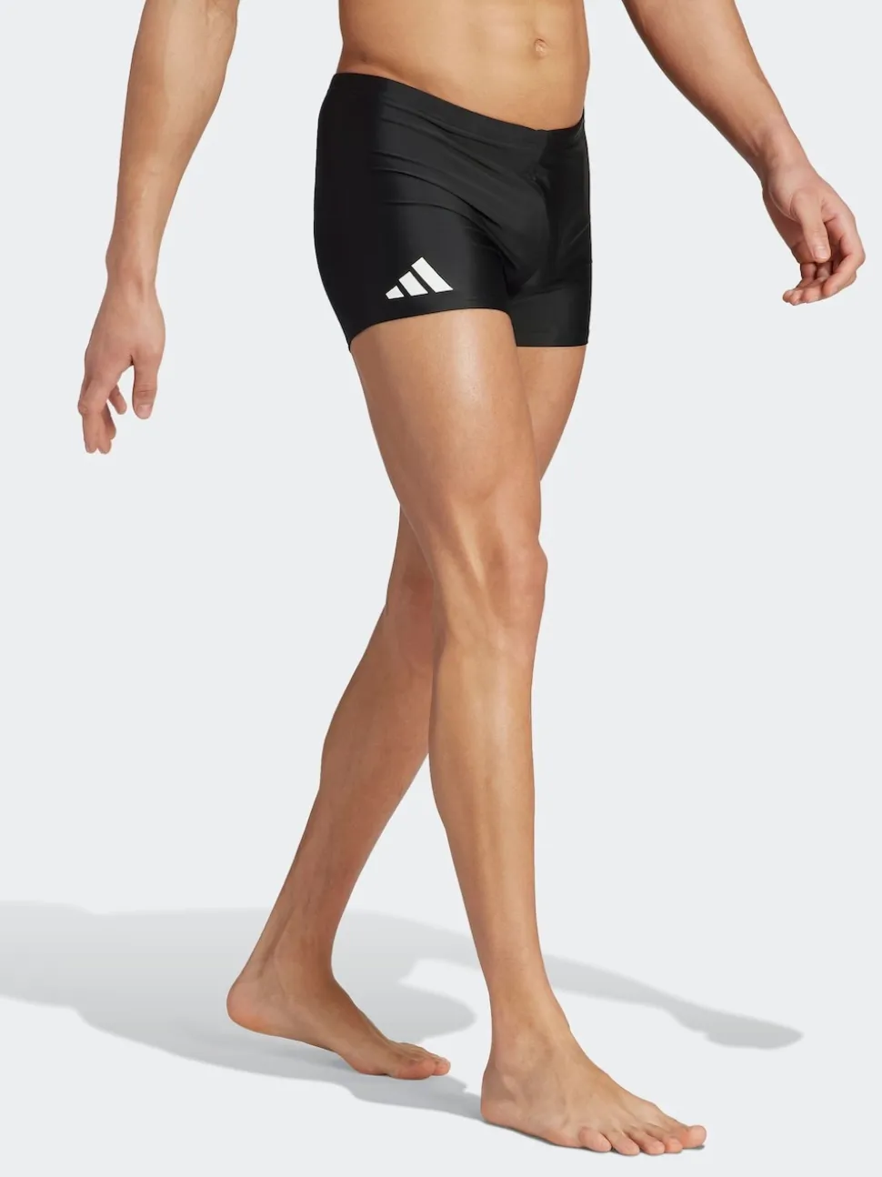 adidas Black Solid Swim Boxers