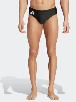 adidas Black Solid Swim Trunks