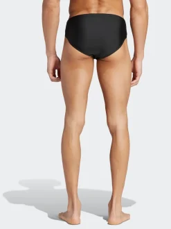 adidas Black Solid Swim Trunks