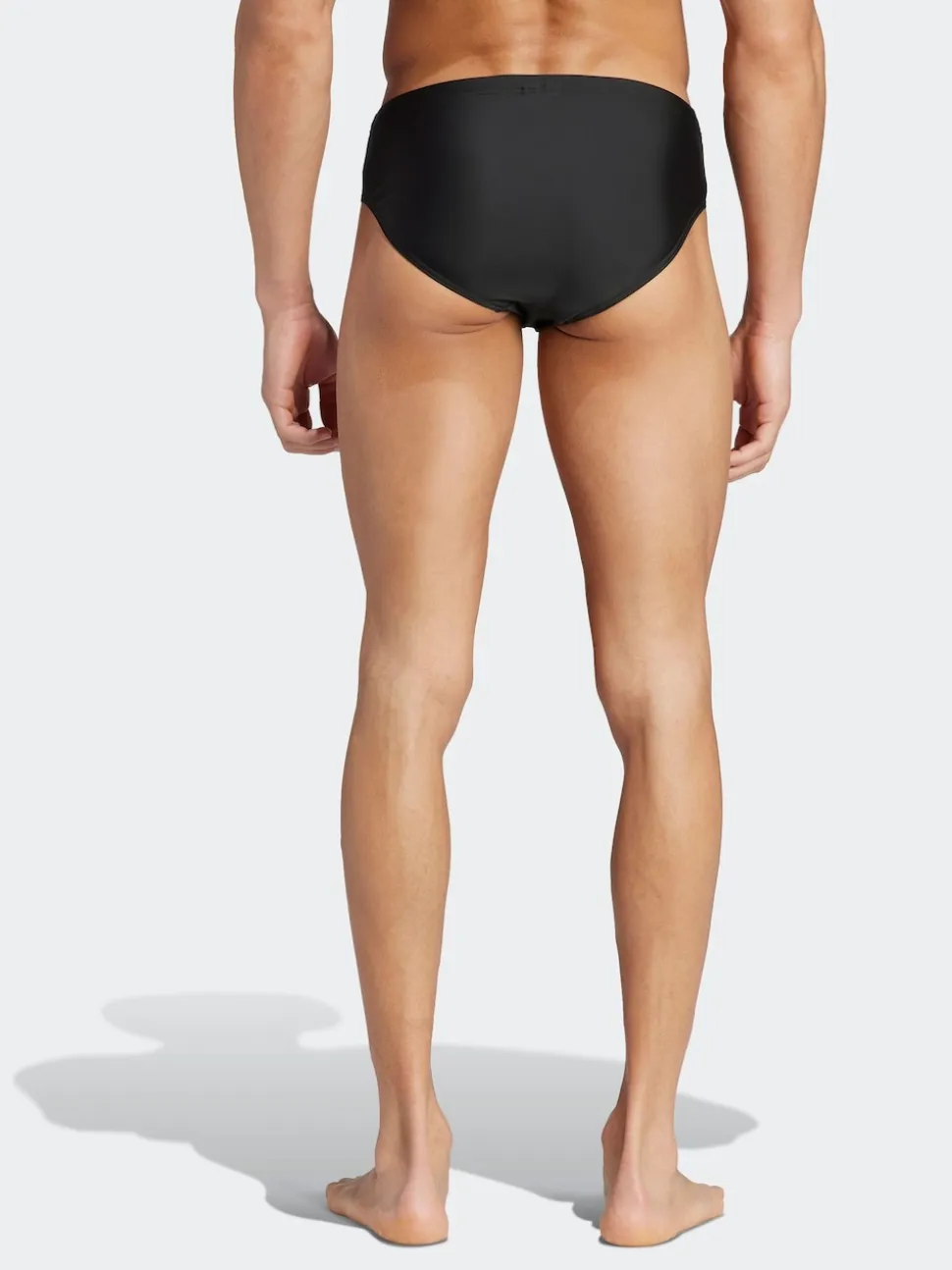 adidas Black Solid Swim Trunks
